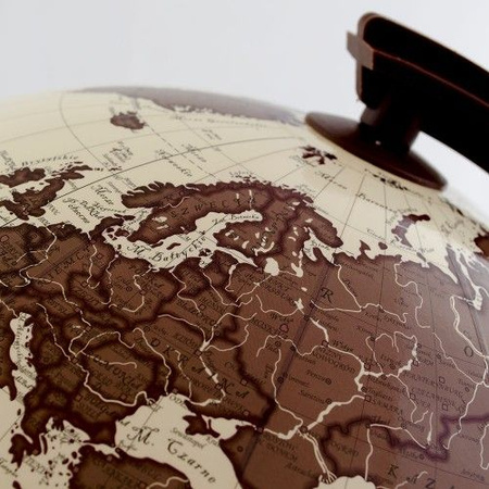 Globus 320 antyczny podświetlany drewniana stopka