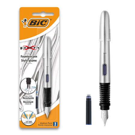 Pióro wieczne BIC XPen chrome silver niebieskie blister 1szt.
