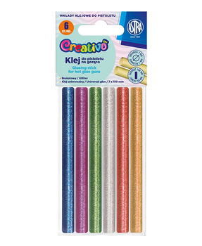 Klej do pistoletu na gorąco Astra Creativo kolorowy 6szt.