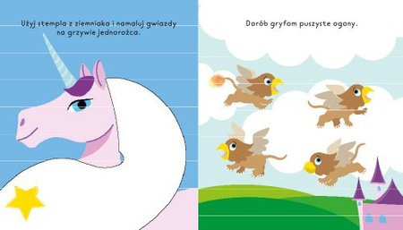 Jednorożce. Maluj paluszkiem