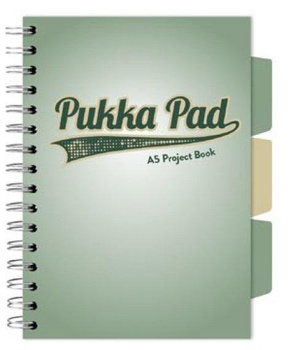 Kołozeszyt Pukka Pad A5 Project Book Sage zielony