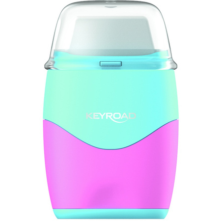 Temperówka plastikowa z gumką KEYROAD pastel