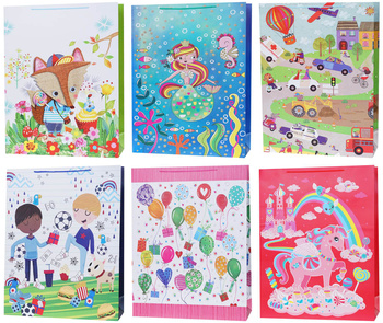 Torebki prezentowe Lux gigant dzieci 12 sztuk