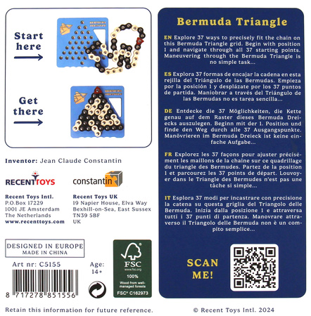 Łamigłówka Bermuda Triangle Recent Toys poziom 3,5/5