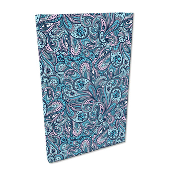 Notes A5 kratka Soft Touch Paisley Turkus