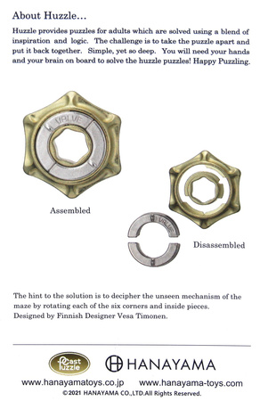 Łamigłówka Huzzle Cast Valve poziom 4/6