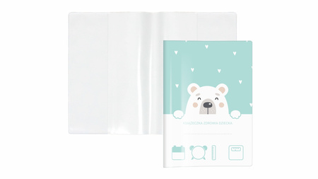 Okładka na książeczkę zdrowia dziecka z nadrukiem niedźwiedź