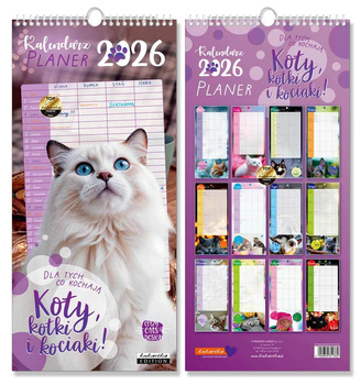 Kalendarz 2026 planer Koty