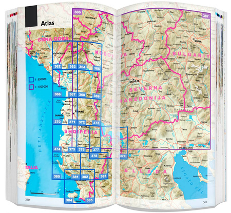 Albania Kosowo Macedonia Północnazestaw przewodnikowy 3w1 2024