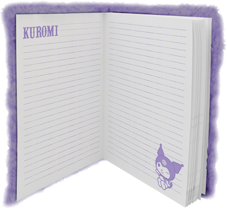 Pamiętnik pluszowy A5 3D Kuromi KU00010