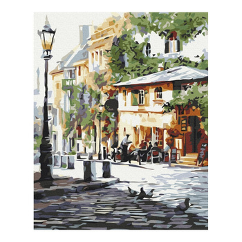 Malowanie po numerach BRUSHME 40x50cm Letnia Kawiarnia