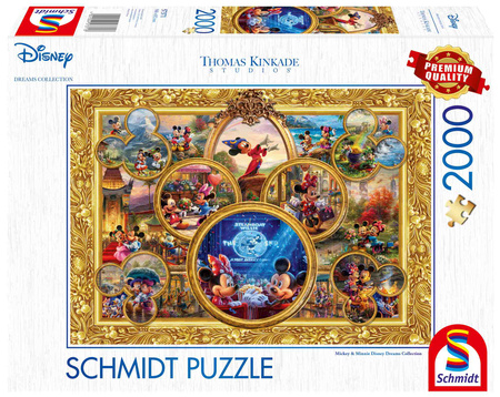 Puzzle 2000 PQ T. Kinkade Myszka Miki & Minnie 111439