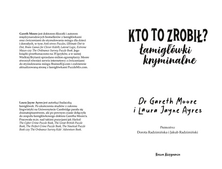 Kto to zrobił? Łamigłówki kryminalne. Zagadki logiczne