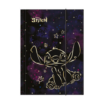 Teczka A4 z gumką Disney Gold Stitch wzór 2