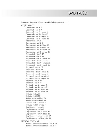 Czwartoteściki z polskiej gramatyki