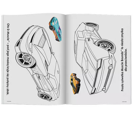 Hot Wheels Naklejam i koloruję NAK-1601