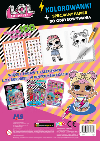 Będzie zabawa, złotko! L.O.L. Surprise! Odrysuj koloruj