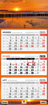 Kalendarz 2026 trójdzielny Ustka KT1–V.75