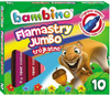 Flamastry bambino trójkątne jumbo 10 kolorów