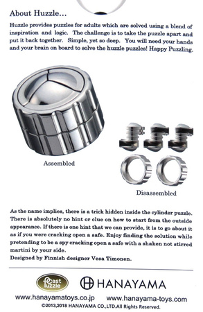 Łamigłówka Huzzle Cast Cylinder poziom 4/6