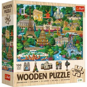 PUZZLE 1000 Puzzle Drewniane Francja znane miejsca 20213