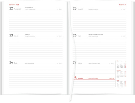 Kalendarz nauczyciela 2025/2026 B5T Vivella GRANAT