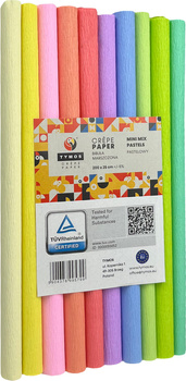 Paczka Bibuła marszczona 25x200 mix pastel 10 mini rolek