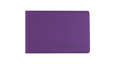 Okładka na dokumenty małe violet