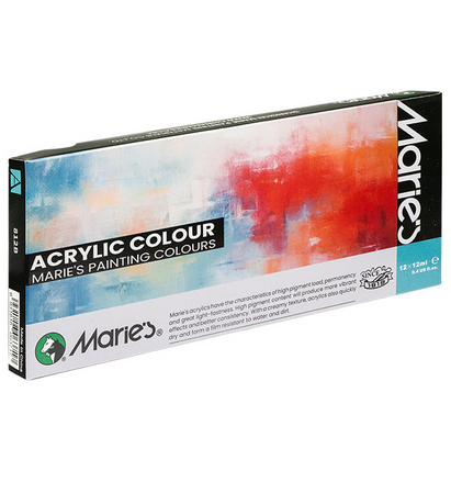 Farby akrylowe Maries 12ml x 12 kolorów