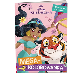 Disney księżniczka mega kolorowanka brokatowe naklejki KOLB-9103