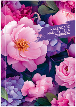Kalendarz nauczyciela 2025/2026 B5T PCV bezbarwny KWIATY