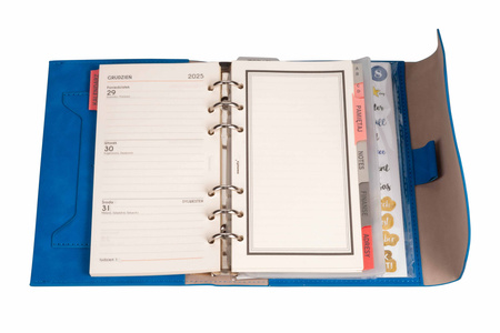 Organizer budżetownik 2026 B6 kobaltowy nubuk