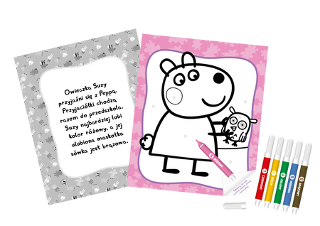 Zabawa kolorami. Świnka Peppa. Ulubione kolorowanki