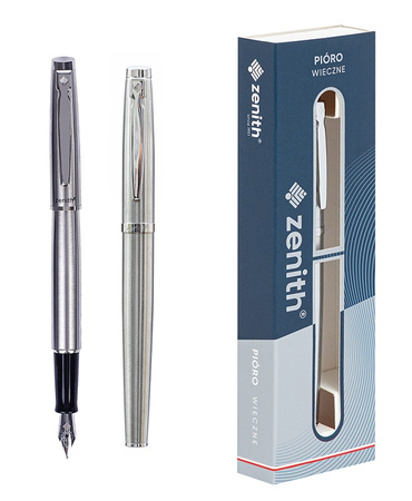 Pióro wieczne stalowe Zenith 60 Classic Silver w etui
