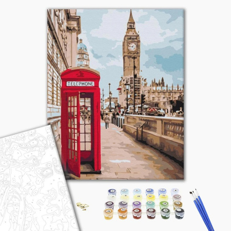 Malowanie po numerach BRUSHME 40x50 cm Symbole Londynu
