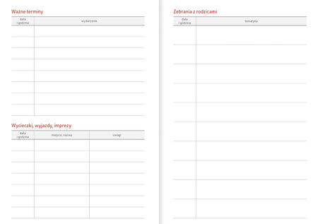 Kalendarz nauczyciela 2025/2026 B6T PCV bezbarwny KOTY