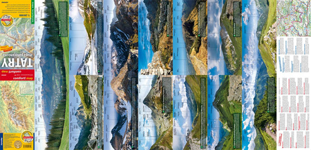 Tatry Mapa panoramiczna laminowana mapa turystyczna 1:28 000