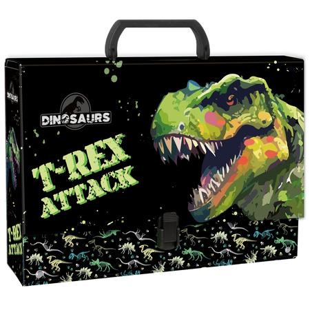 Teczka z rączką gruba Dinozaur TRGDN20