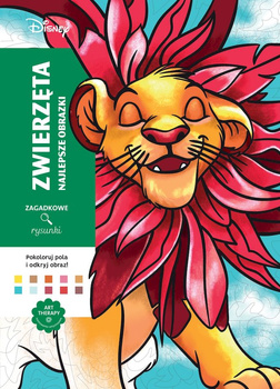 Zwierzęta. Najlepsze obrazki. Zagadkowe rysunki. Kolorowanka antystresowa. Art therapy