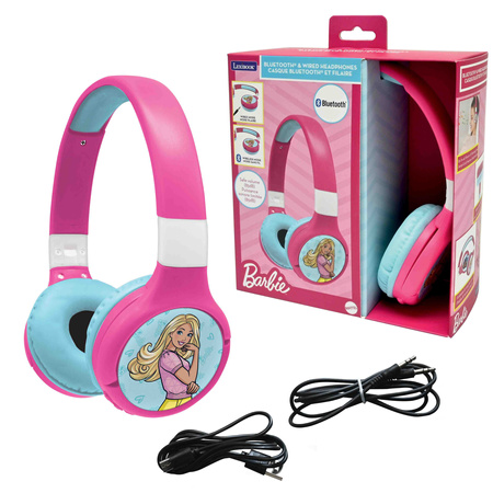 Słuchawki 2w1 Barbie bluetooth Lexibook HPBT010BB