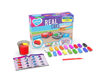 Masa plastyczna lekka TM Lovin samochody trójwymiarowe +akcesoria