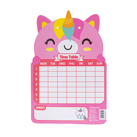 Tablica suchościeralna Astra Fun + marker 1szt.mix