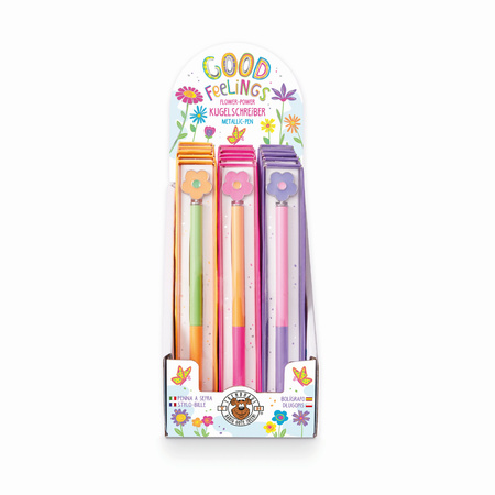 Długopis metalowy Kwiatek 1szt.mix