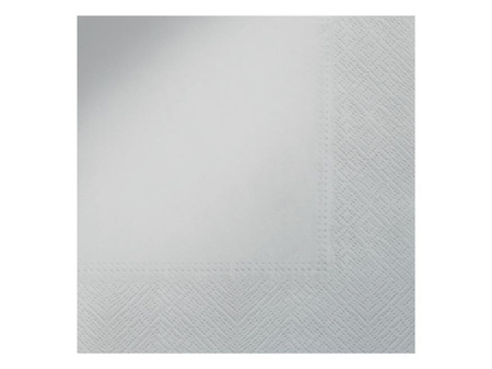 Serwetki jednokolorowe srebrne 33x33 SDL552407