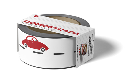 Taśma naklej ulice domostrada PAP