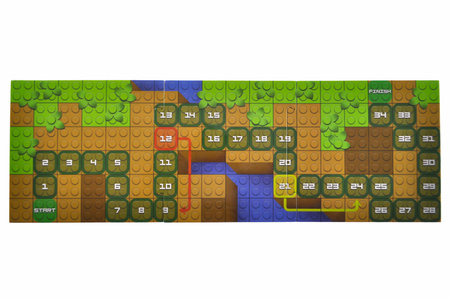 Klocki konstrukcyjne Block&Steps Przygody na Safari + Gra planszowa 3w1