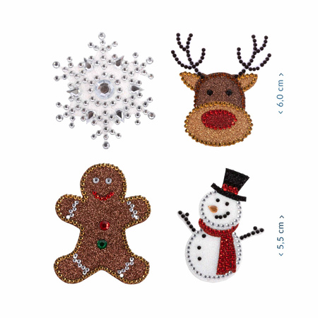 Naklejki z diamencikami Magic Moments 1szt.mix