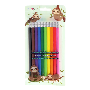 Kredki automatyczne Strigo z wymiennym grafitem 10 kolorów