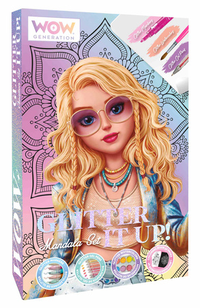 Zestaw kreatywny Mandala brokat WOW00084