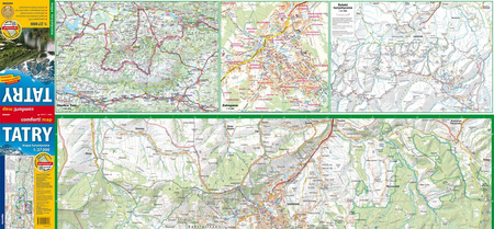 Tatry laminowana mapa turystyczna 1:27 000